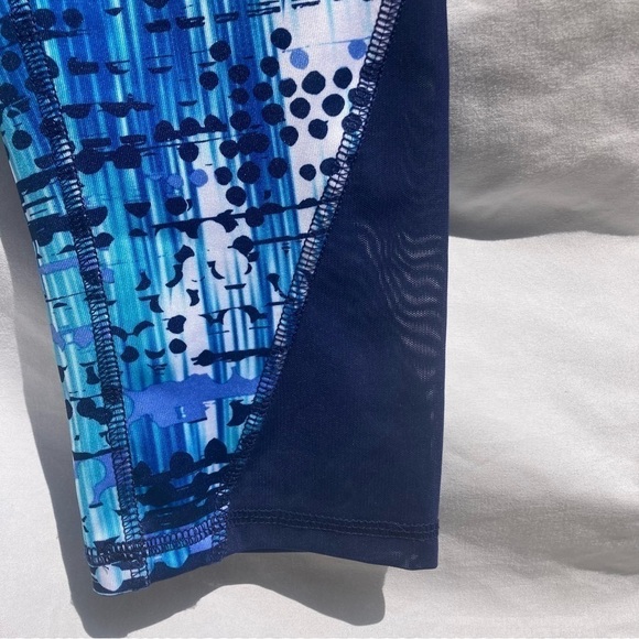 RBX blue patterned 3/4 length athletic pants, size SP - Picture 2 of 11